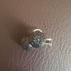 Vintage silver screw back earrings